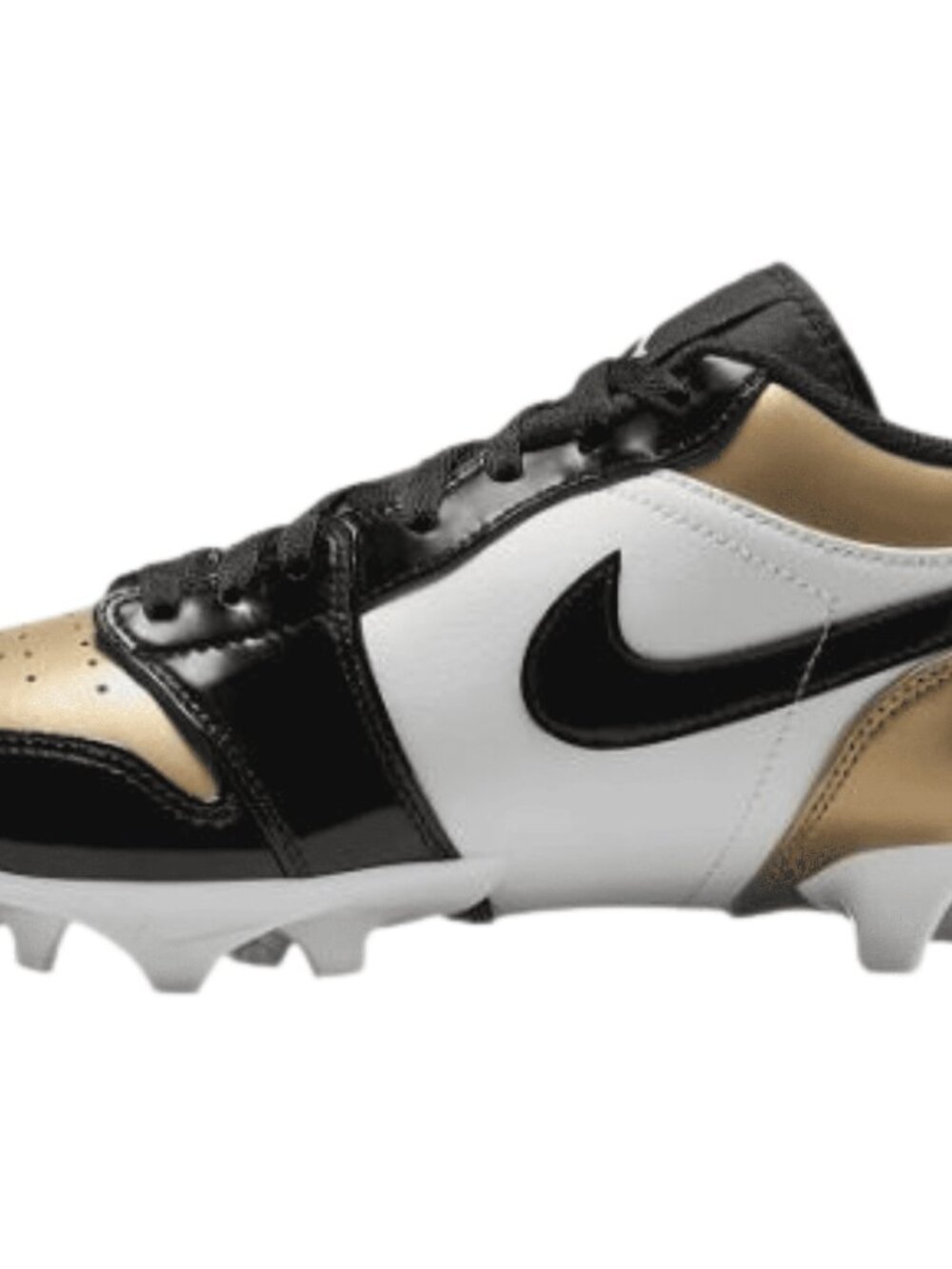 Nike Air Jordan 1 Low TD Football Cleats Men's Size 16 Gold Black FJ6245-701